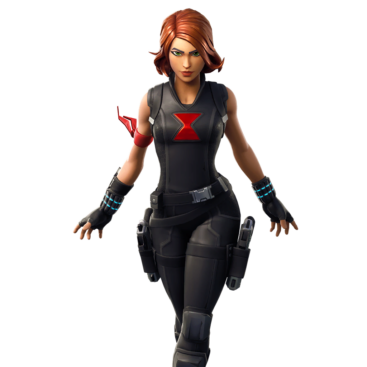 Fortnite Black Widow Outfit Skin of Cosmetic PNG Image