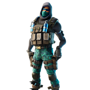 Fortnite Depth Dealer Skin of Cosmetic PNG Image