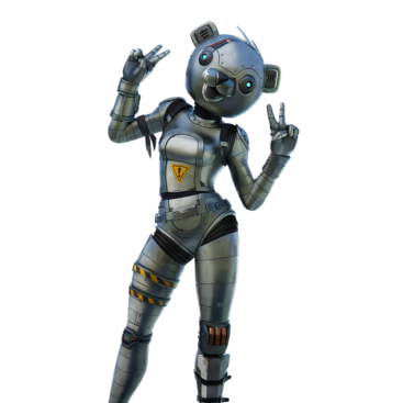 Fortnite Metal Team Leader Skin of Cosmetic PNG Image