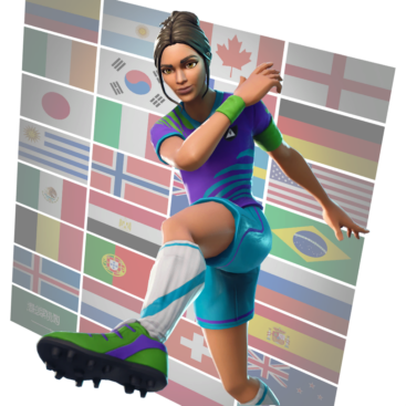 Fortnite Poised Playmaker Skin of Cosmetic PNG Image