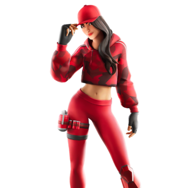 Fortnite Ruby Skin of Cosmetic PNG Image