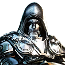 Fortnite Silver Foil Cosmetic Style for Doctor Doom Skin