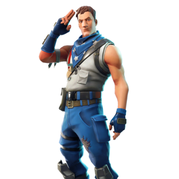 Fortnite Star-spangled Trooper Skin of Cosmetic PNG Image