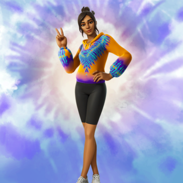 Fortnite Swirl Girl Skin of Cosmetic PNG Image