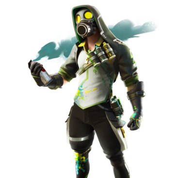 Fortnite Toxic Tagger Skin of Cosmetic PNG Image