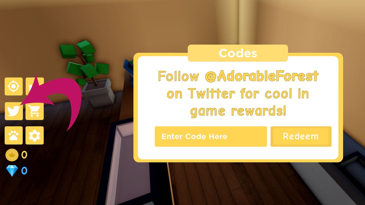 Redeeming codes in Roblox Breadwinners