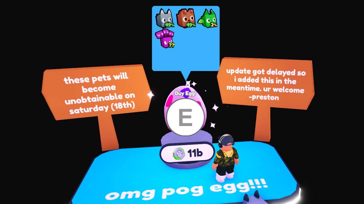 How to get Pog Cat in Pet Simulator X Try Hard Guides