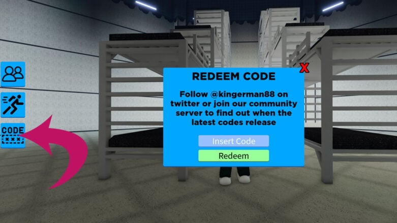 How to redeem a code in Roblox Squid Game