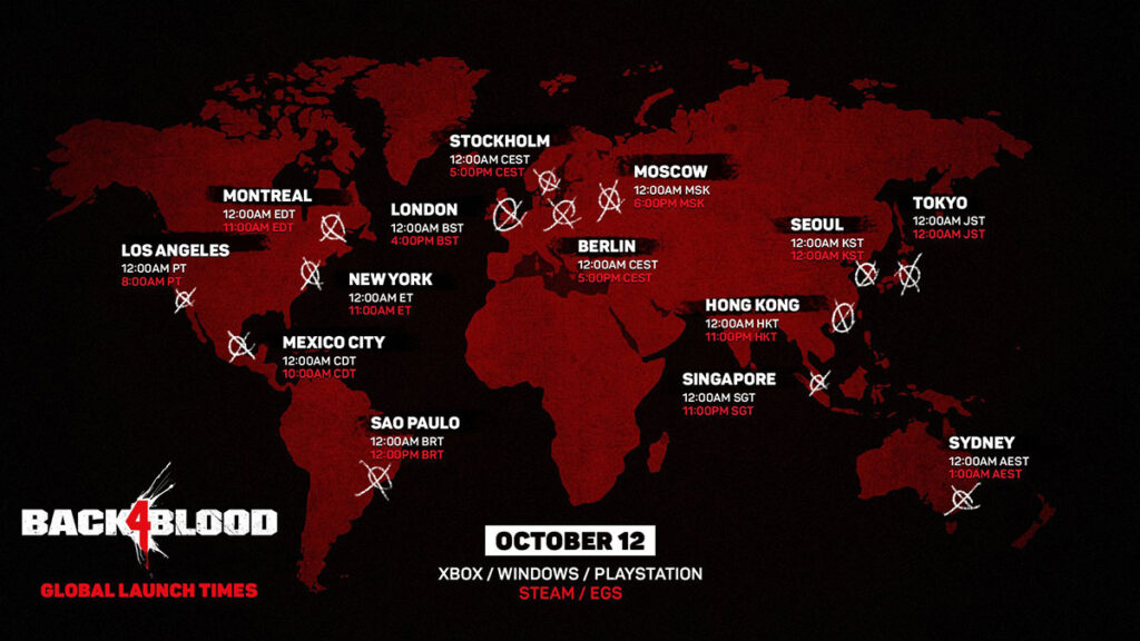 Back 4 Blood Launch Times