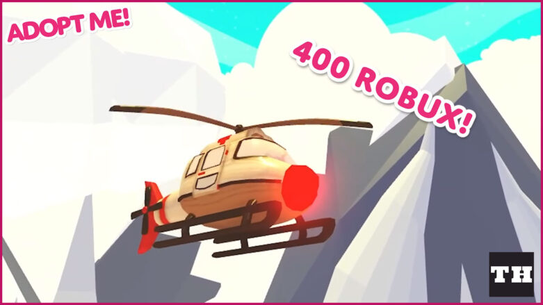 Example of the Toy Rescue Helicopter in Adopt Me
