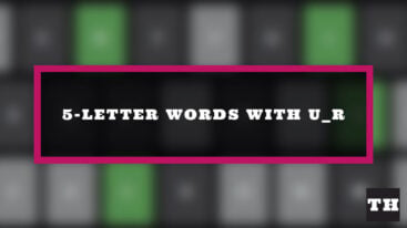 Featured 5 Letter Words With U R