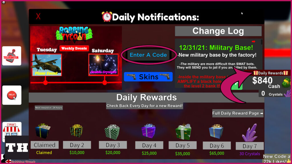 Robbing Tycoon Codes - Try Hard Guides