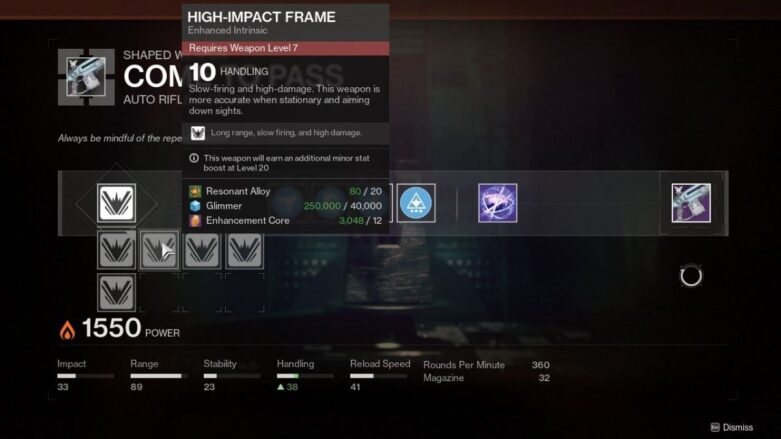 Weapon Level Destiny