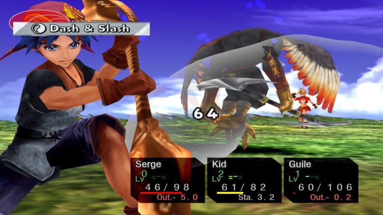 Chrono Cross King Moaman Boss Fight Dashslash
