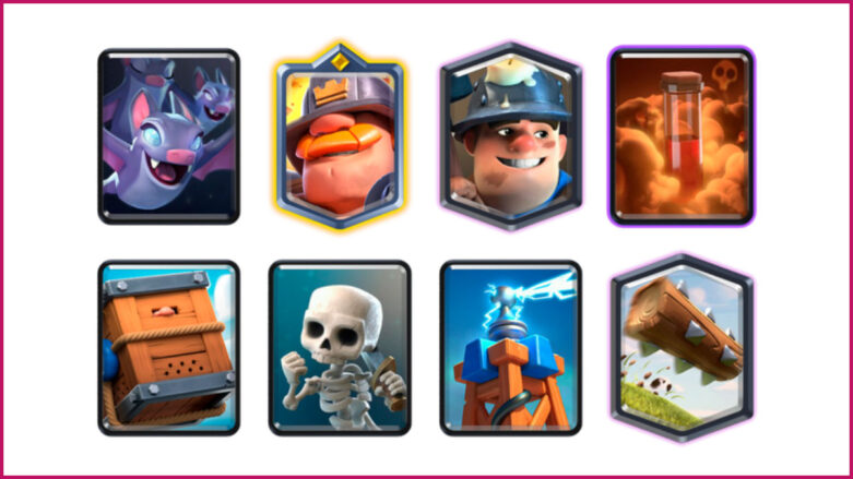 Clash Royale Poison Bats Miners Deck