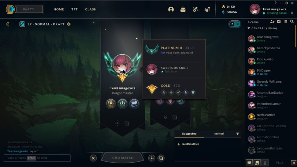 League Of Legends Lobby