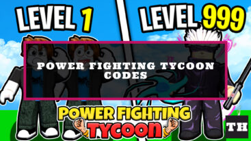 Featured Power Fighting Tycoon Codes
