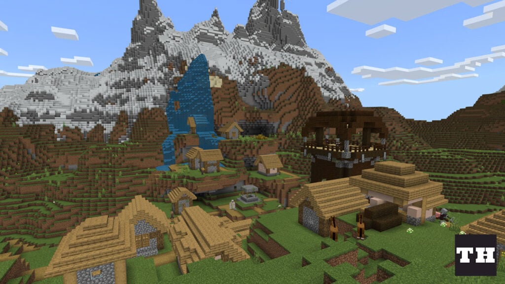 Minecraft 1 19 Seed Danger Mountain Village Image