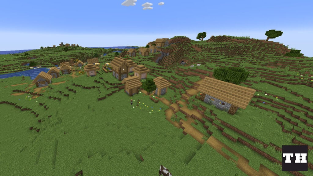 Minecraft 1 19 Seed Four Villages Island Image