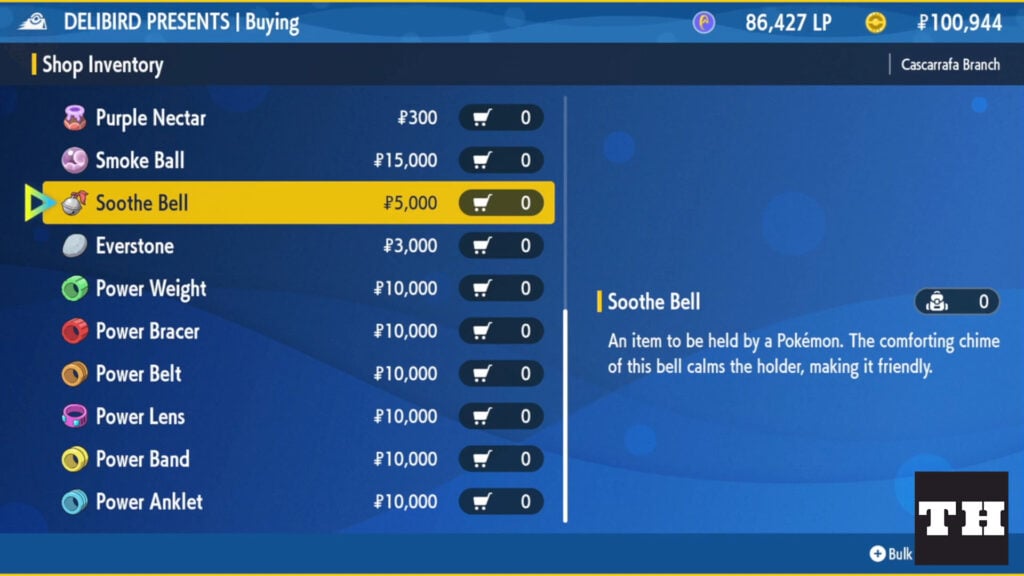 Soothe Bell Deliberd Presents Pokemon Scarlet And Violet