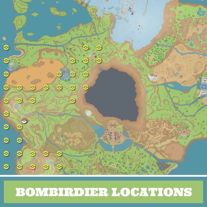 Bombirdier Feather Locations & Map Where to Farm in Pokemon Scarlet