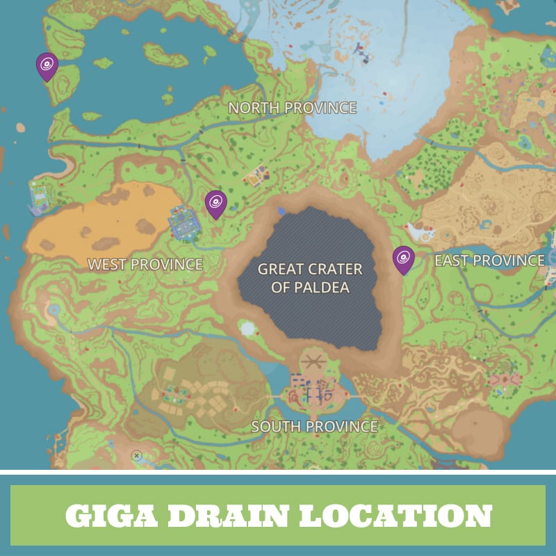 Gigia Drain TM Location & Recipe Resources How to get it in Pokemon