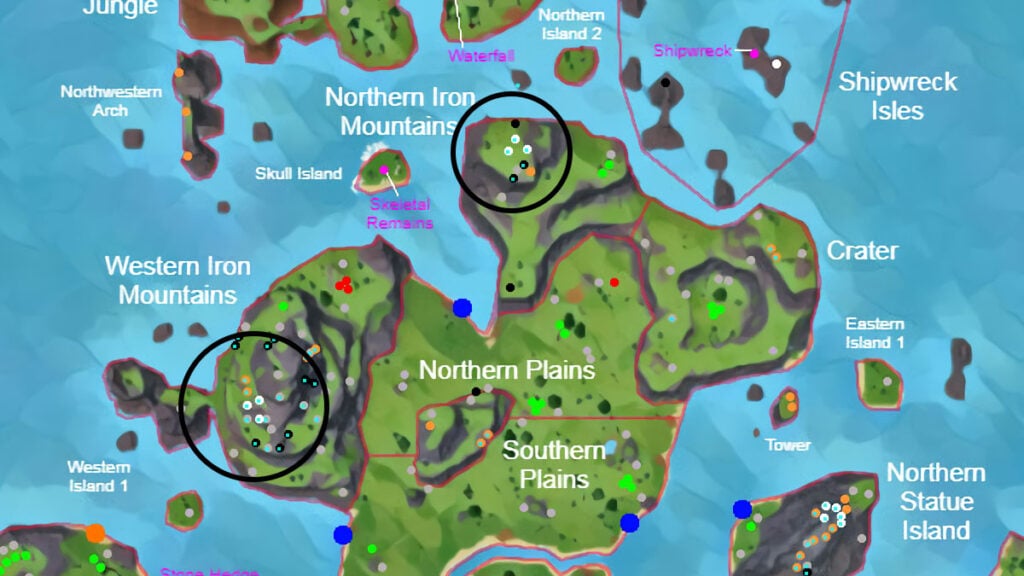 All Ore Locations In Roblox The Survival Game