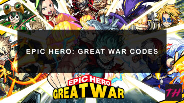 Epic Hero Great War Codes 2