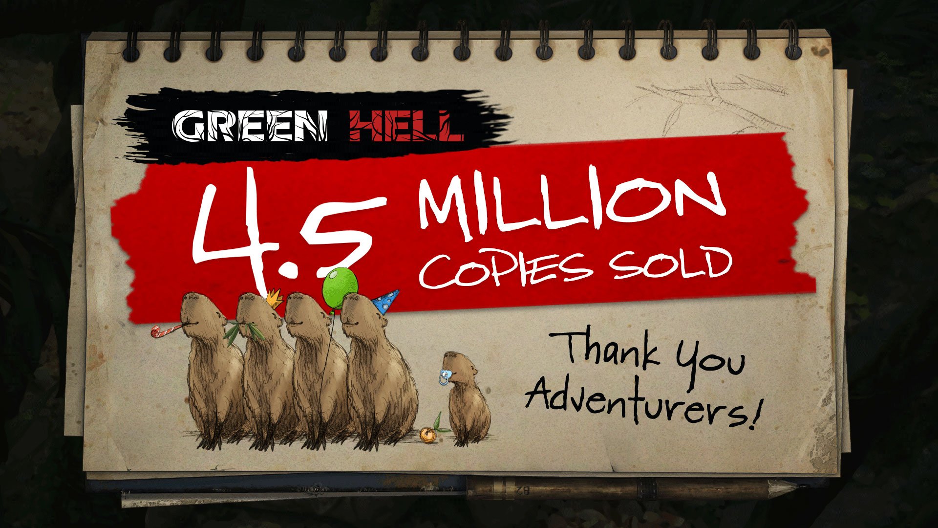 Green Hell Surpasses 4.5 Million Copies Sold Across Multiple Platforms