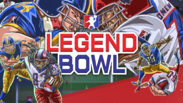 The Legend Bowl logo screen showing two fighters going head to head