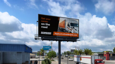 American Truck Simulator Schneider Billboard