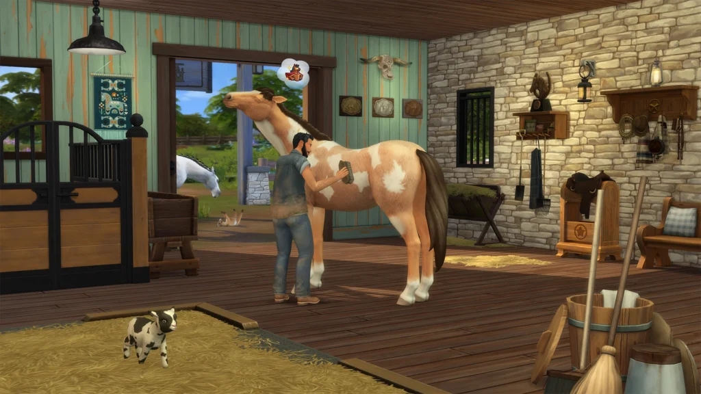 Sims 4 Horse Brushing