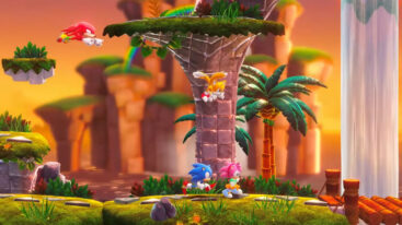 Sonic Superstars Coop Characters Together