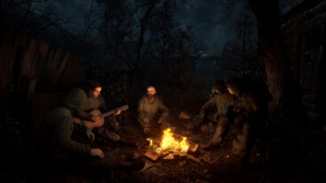 Stalker 2 Heart Of Chornobyl Characters Around Campfire