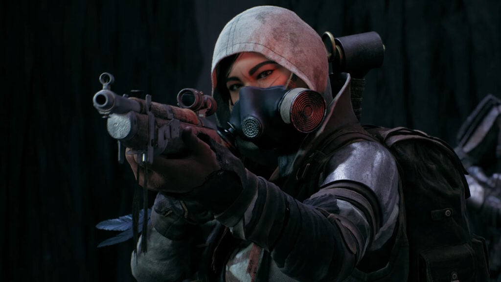 The Hunter class in Remnant 2 looking down the sights of a sniper rifle.