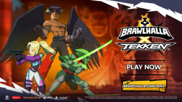Devil Jin, Nina Williams, and Yoshimitsu characters recreated in Brawhalla's style