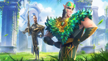Theodore and Forondil stand in a grassy field