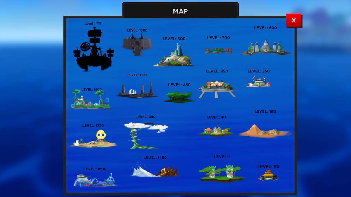 All Islands, Locations, and Level Requirements in Roblox Blox