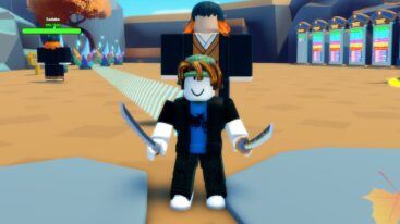 Power Fighting Simulator Roblox Avatar Standing In Front Of Enemy