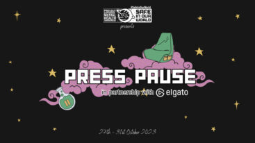 The Press Pause fundraiser logo with dates ranging from Oct. 27 to Oct. 31.