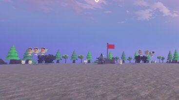 Floating toilets and a red flag
