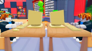 Roblox Youtuber Battles Simulator Two People Fighting Using Computers