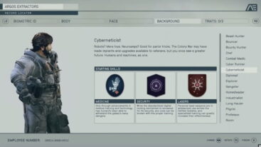 Starfield Cyberneticist Class Background