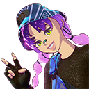 Fortnite Lost Amethyst Cosmetic Style for Mae Skin