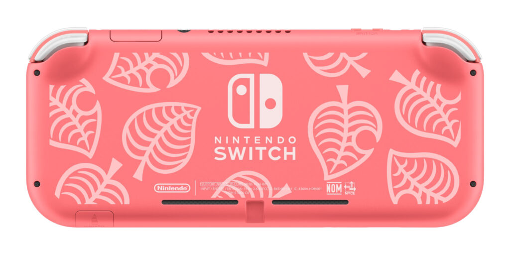 Nintendo Switch Lite Pink Leaves
