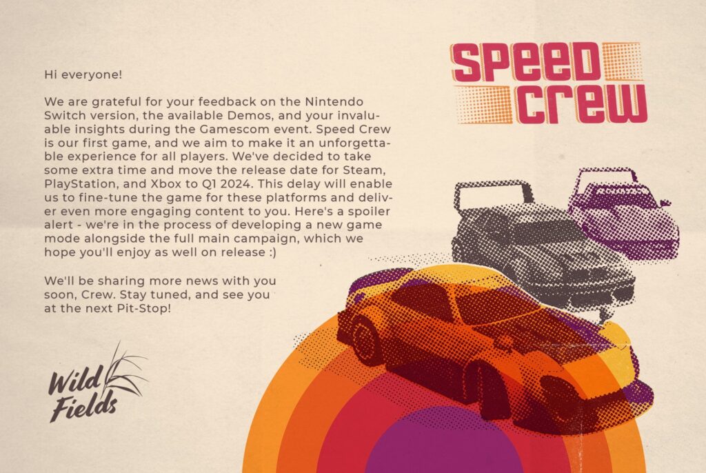 Speed Crew Delay Message