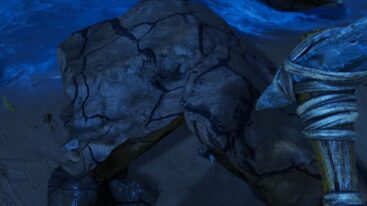 Ark Survival Ascended Smashing A Rock With A Stone Pick