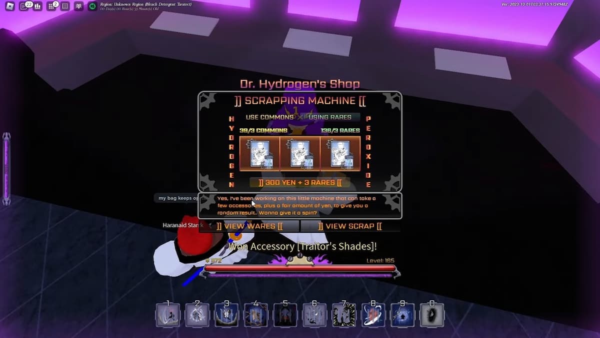 Peroxide wandering trader dr hydrogen try hard guides
