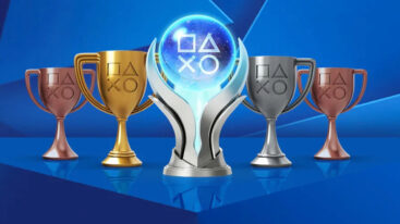 Playstation Trophies With Platinum In Middle