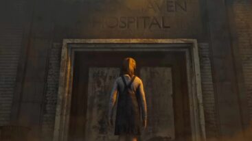 Silent Hill 2 Girl In Front Of Hospital Building